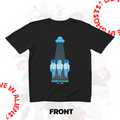 Bot and Life x DAN DA DAN T-shirt Serpoian Black