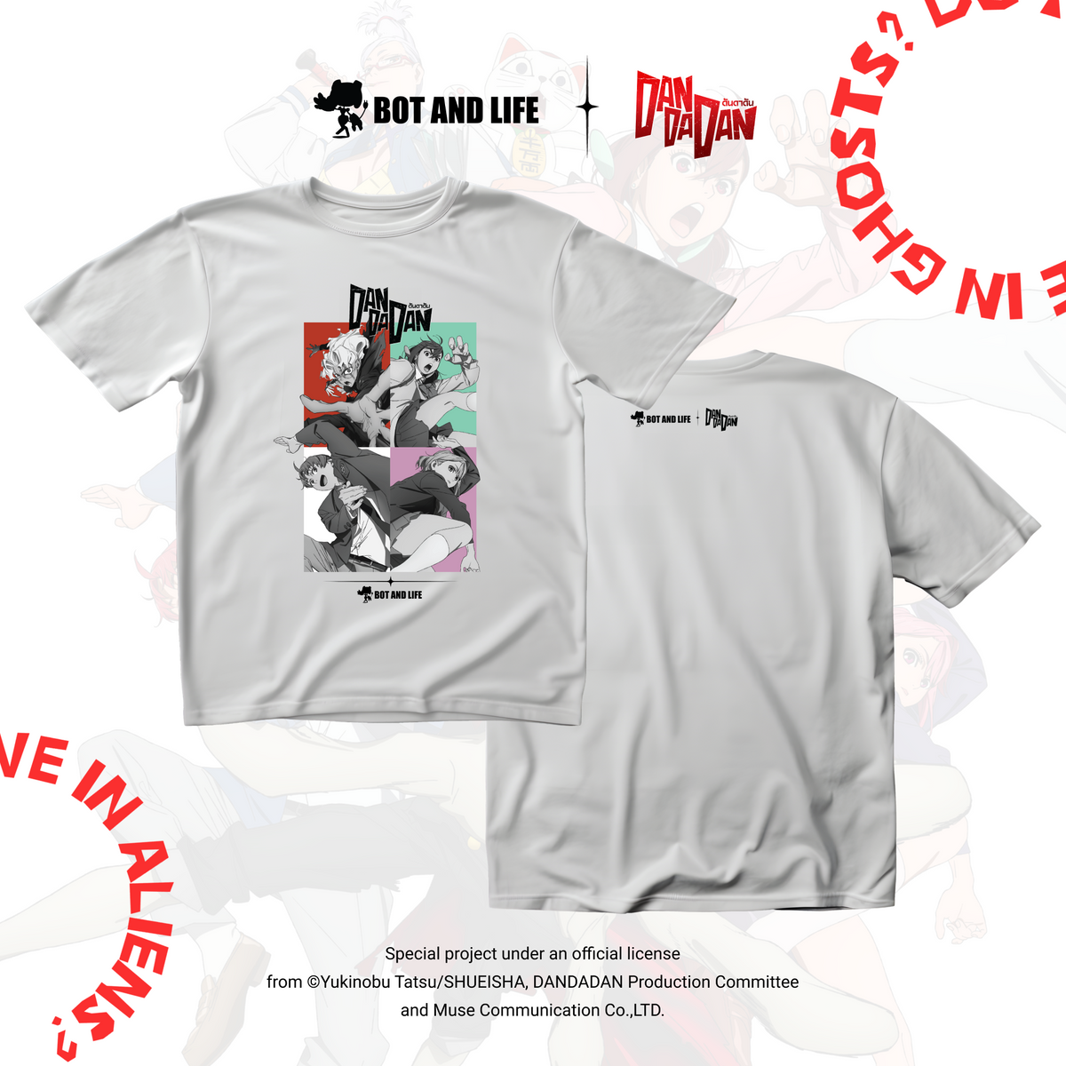 Bot and Life x DAN DA DAN 4 Characters White